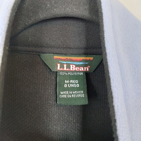 L.L Bean Full Zip Fleece Jacket Size Medium - Picture 3 of 7